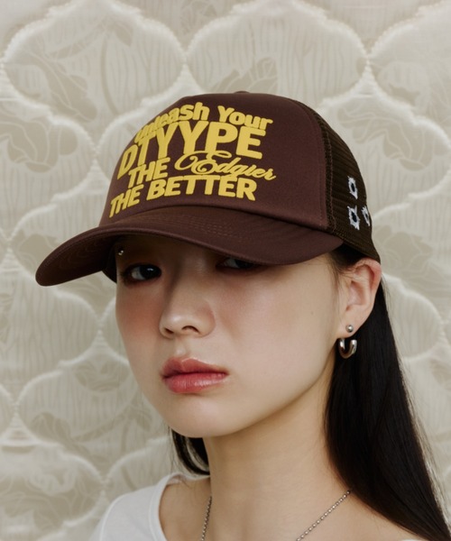 DTYYPE(ドタイプ)の「パフプリントメッシュキャップ(キャップ・レディース・ブラック/レッド/ブラウン・FREE)」の6枚目の写真