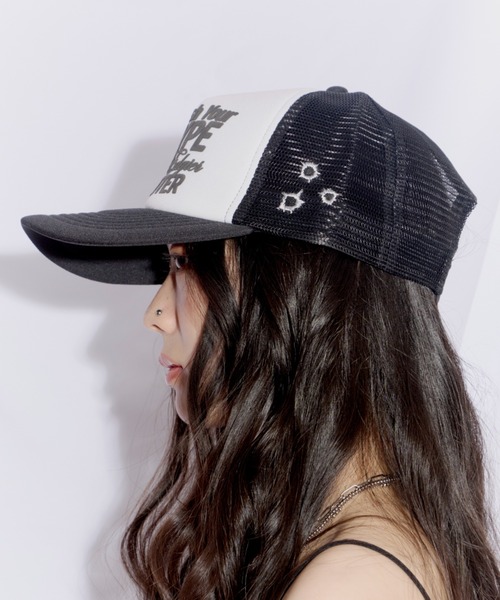 DTYYPE(ドタイプ)の「パフプリントメッシュキャップ(キャップ・レディース・ブラック/レッド/ブラウン・FREE)」の15枚目の写真