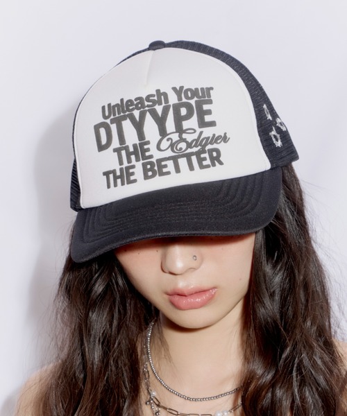 DTYYPE(ドタイプ)の「パフプリントメッシュキャップ(キャップ・レディース・ブラック/レッド/ブラウン・FREE)」の13枚目の写真