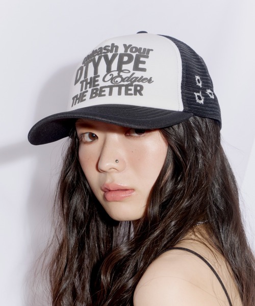 DTYYPE(ドタイプ)の「パフプリントメッシュキャップ(キャップ・レディース・ブラック/レッド/ブラウン・FREE)」の14枚目の写真