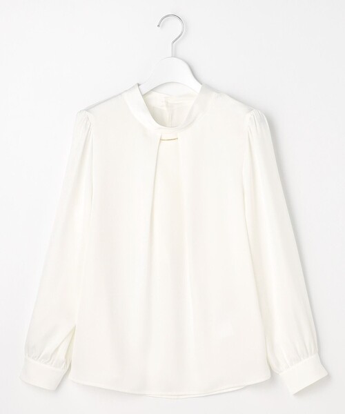 ANY SIS（エニィスィス）の「【4WAY】長袖 ボウブラウス（シャツ/ブラウス・レディース・ホワイト系/スカイブルー系・MEDIUM）」の14枚目の写真