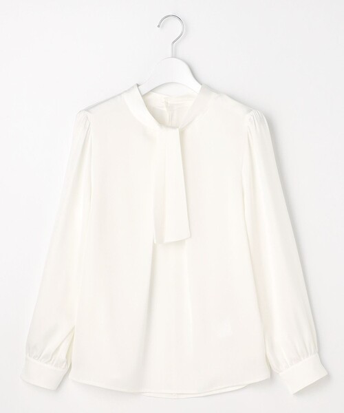 ANY SIS（エニィスィス）の「【4WAY】長袖 ボウブラウス（シャツ/ブラウス・レディース・ホワイト系/スカイブルー系・MEDIUM）」の15枚目の写真