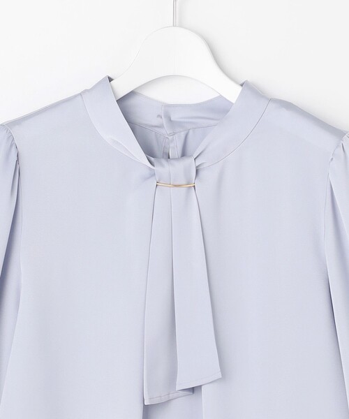 ANY SIS（エニィスィス）の「【4WAY】長袖 ボウブラウス（シャツ/ブラウス・レディース・ホワイト系/スカイブルー系・MEDIUM）」の17枚目の写真