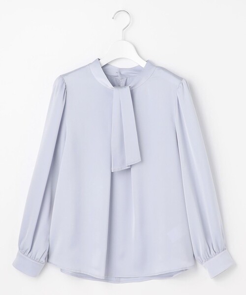 ANY SIS（エニィスィス）の「【4WAY】長袖 ボウブラウス（シャツ/ブラウス・レディース・ホワイト系/スカイブルー系・MEDIUM）」の18枚目の写真