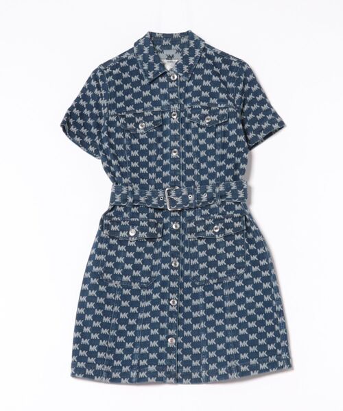 MICHAEL KORS(マイケルコース)の「ビスコース ブレンド ミニ ドレス(シャツワンピース・レディース・ブルー系・S/M/XL/L/XS)」の1枚目の写真