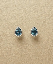 Solo Pierce】[ セカンドピアス]Ptブルーダイヤモンドハーフピアス