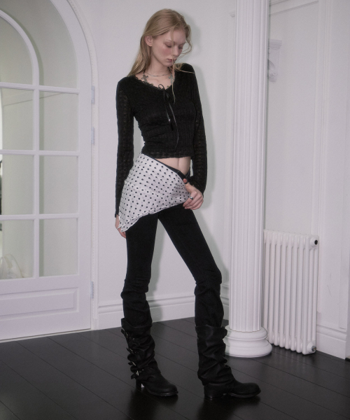 ROSEFRANTZ（ロゼフランツ）の「See-through Lace Long Sleeve [Black]（Tシャツ/カットソー・レディース・ブラック・OS）」の8枚目の写真