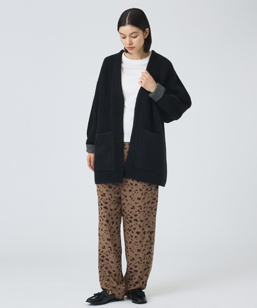 NOMINE(ノミネ)の「【NOMINE】袖ボリュームニットコート(その他アウター・レディース・マスタード/モカ・フリー)」の4枚目の写真