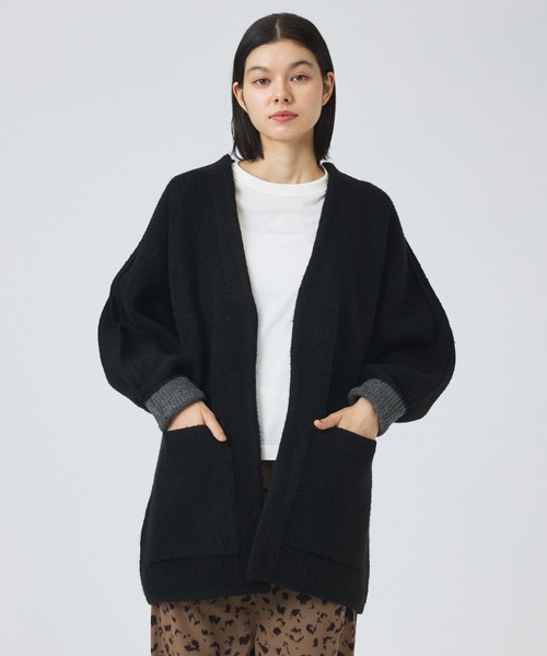 NOMINE(ノミネ)の「【NOMINE】袖ボリュームニットコート(その他アウター・レディース・マスタード/モカ・フリー)」の5枚目の写真