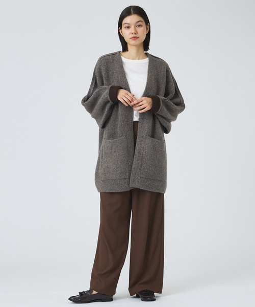 NOMINE(ノミネ)の「【NOMINE】袖ボリュームニットコート(その他アウター・レディース・マスタード/モカ・フリー)」の6枚目の写真