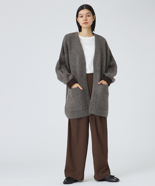 NOMINE(ノミネ)の「【NOMINE】袖ボリュームニットコート(その他アウター・レディース・マスタード/モカ・フリー)」の7枚目の写真