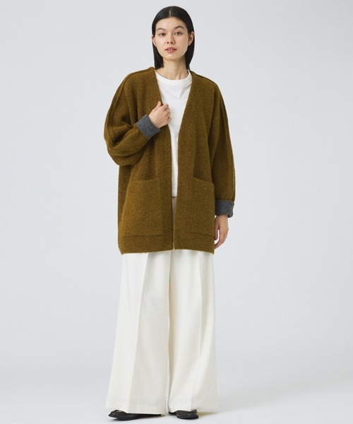 NOMINE(ノミネ)の「【NOMINE】袖ボリュームニットコート(その他アウター・レディース・マスタード/モカ・フリー)」の9枚目の写真