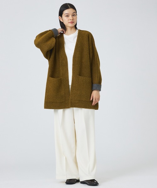 NOMINE(ノミネ)の「【NOMINE】袖ボリュームニットコート(その他アウター・レディース・マスタード/モカ・フリー)」の10枚目の写真