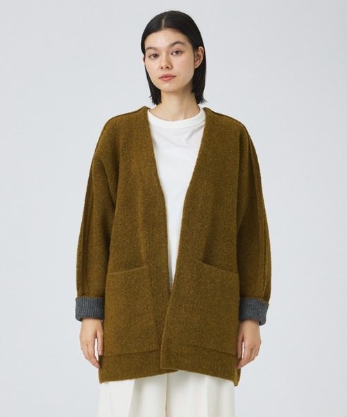 NOMINE(ノミネ)の「【NOMINE】袖ボリュームニットコート(その他アウター・レディース・マスタード/モカ・フリー)」の11枚目の写真