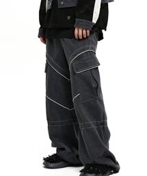 RSSC（アールエスエスシー）の「KNEE STRING CARGO DENIM PANTS - GRAY（デニムパンツ）」