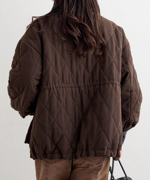 Kastane（カスタネ）の「【一部店舗限定】B キルティングジャケット（その他アウター・レディース・ブルー/ブラウン・FREE）」の10枚目の写真