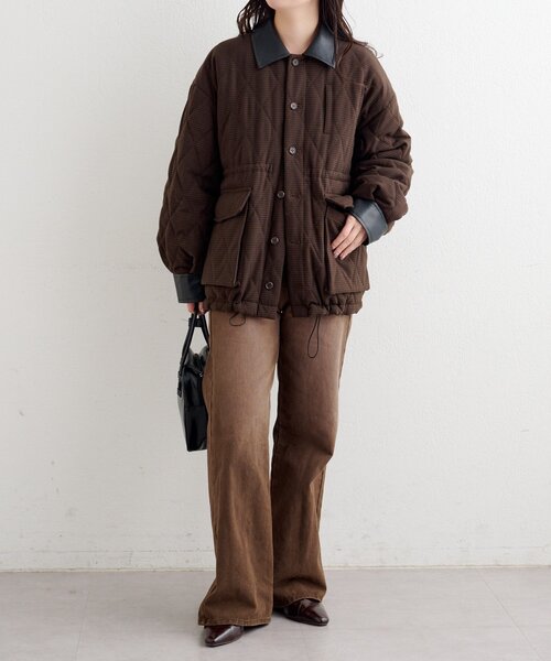 Kastane（カスタネ）の「【一部店舗限定】B キルティングジャケット（その他アウター・レディース・ブルー/ブラウン・FREE）」の12枚目の写真