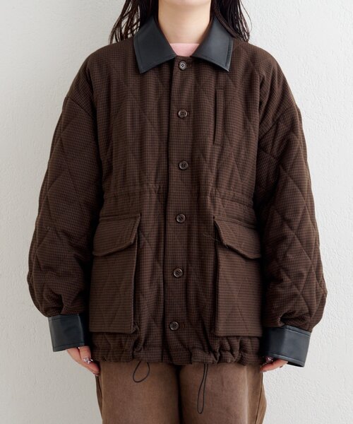 Kastane（カスタネ）の「【一部店舗限定】B キルティングジャケット（その他アウター・レディース・ブルー/ブラウン・FREE）」の15枚目の写真