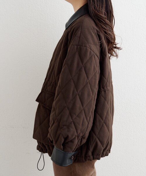 Kastane（カスタネ）の「【一部店舗限定】B キルティングジャケット（その他アウター・レディース・ブルー/ブラウン・FREE）」の16枚目の写真