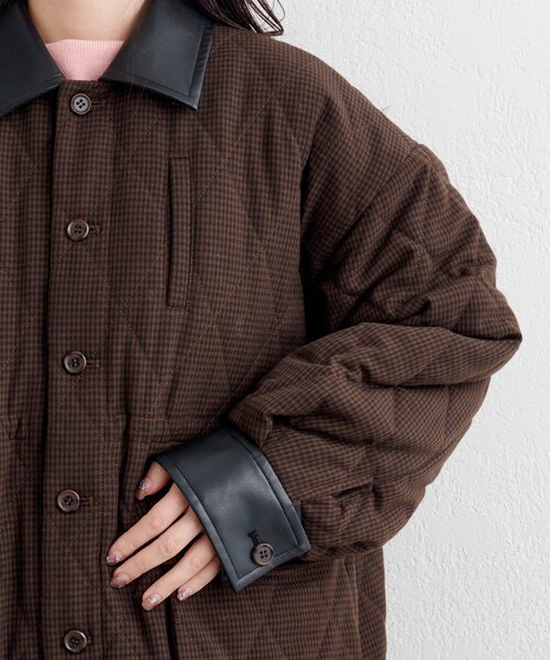 Kastane（カスタネ）の「【一部店舗限定】B キルティングジャケット（その他アウター・レディース・ブルー/ブラウン・FREE）」の19枚目の写真