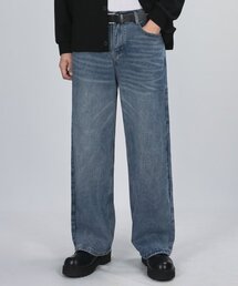 HALF BANDING WIDE DENIM (LIGHT BLUE)