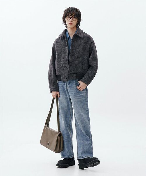 VERYVAIN(ベリベーン)の「HALF BANDING WIDE DENIM (LIGHT BLUE)(デニムパンツ・メンズ・その他・LARGE/MEDIUM/SMALL)」の3枚目の写真