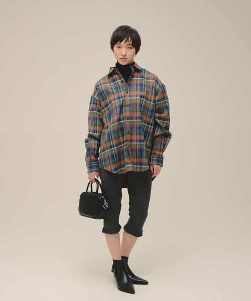 eL（エル）の「【eL】Check Large Shirt/613132（シャツ/ブラウス・レディース・グリーン系その他/レッド系その他・FREE）」の11枚目の写真
