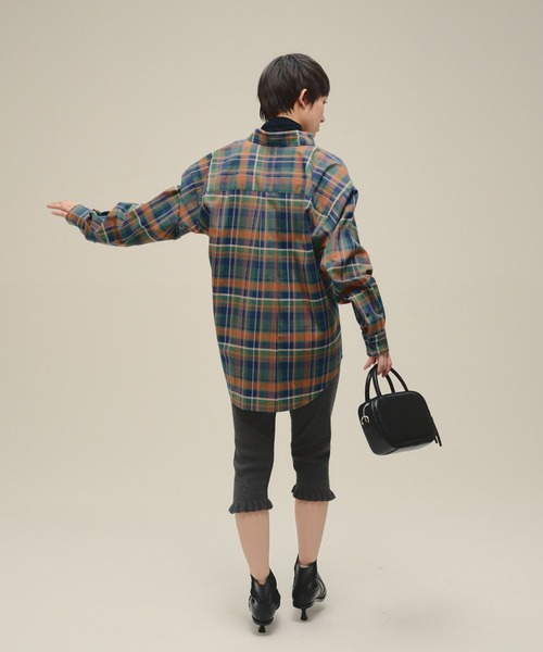 eL（エル）の「【eL】Check Large Shirt/613132（シャツ/ブラウス・レディース・グリーン系その他/レッド系その他・FREE）」の13枚目の写真