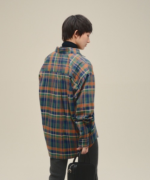 eL（エル）の「【eL】Check Large Shirt/613132（シャツ/ブラウス・レディース・グリーン系その他/レッド系その他・FREE）」の15枚目の写真