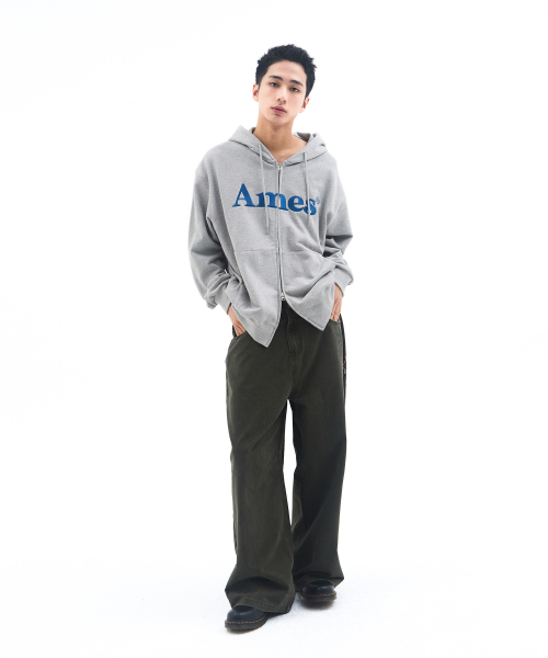 AMESWORLDWIDE（アメスワールドワイド）の「BASIC LOGO HOODIE ZIP UP GREY（パーカー・レディース・その他・LARGE/MEDIUM/SMALL）」の11枚目の写真
