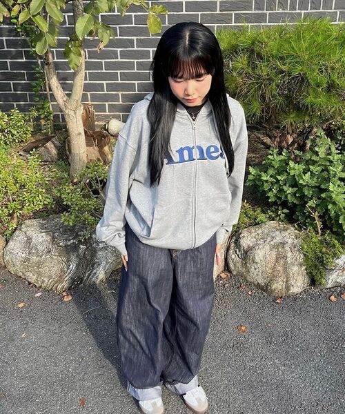 AMESWORLDWIDE(アメスワールドワイド)の「BASIC LOGO HOODIE ZIP UP GREY(パーカー・レディース・その他・LARGE/MEDIUM/SMALL)」の13枚目の写真