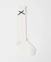 green label relaxing | リボン ハイソックス / 靴下 / キッズ 20cm―22cm(ソックス/靴下)