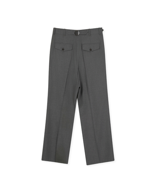 SYNQIA(シンキア)の「ウールブレンドバックルディテールトラウザー スティールグレー(スラックス・メンズ・その他・LARGE/SMALL/MEDIUM)」の2枚目の写真