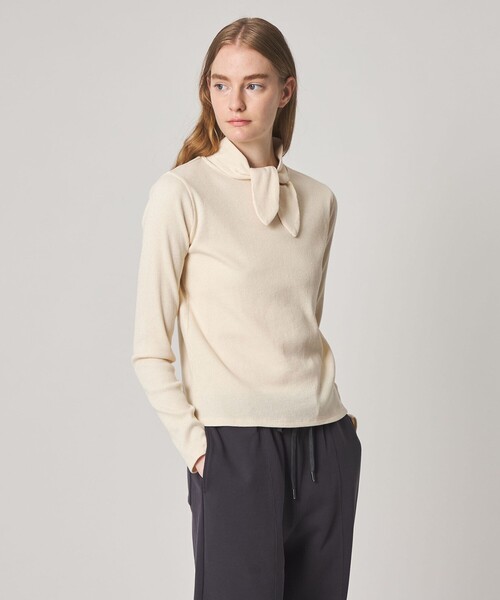Steven Alan(スティーブンアラン)の「<Steven Alan>ラメ タイモチーフ プルオーバー(Tシャツ/カットソー・レディース・ネイビー/オフホワイト・FREE)」の3枚目の写真