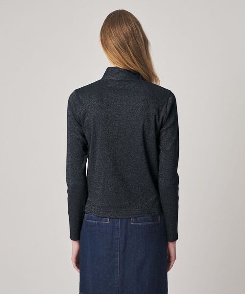 Steven Alan(スティーブンアラン)の「<Steven Alan>ラメ タイモチーフ プルオーバー(Tシャツ/カットソー・レディース・ネイビー/オフホワイト・FREE)」の7枚目の写真