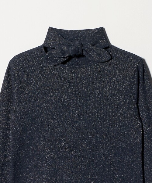 Steven Alan(スティーブンアラン)の「<Steven Alan>ラメ タイモチーフ プルオーバー(Tシャツ/カットソー・レディース・ネイビー/オフホワイト・FREE)」の10枚目の写真