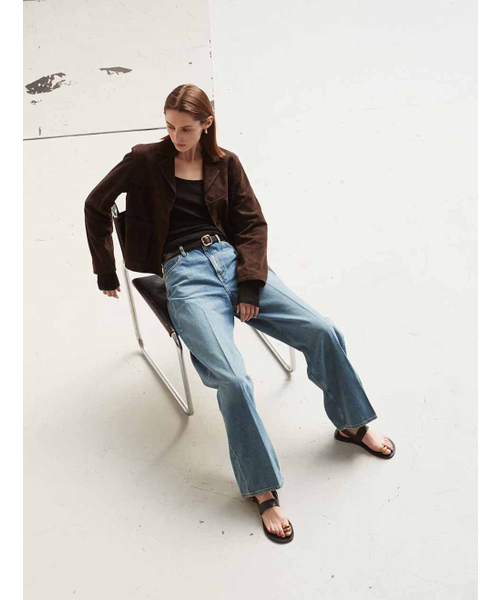VERDEMAR(ベルデマール)の「Italian suede Three Button JK_Dark Brown(ライダースジャケット・レディース・その他・SMALL/MEDIUM)」の7枚目の写真