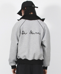 DEMARC（ドゥマーク）の「M COLOR STITCH NEOPRENE LOGO BLOUSON JUMPER GREY（MA-1）」