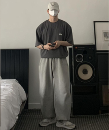 NUS（ナス）の「YEI Patch 1/2 Tee Charcoal（Tシャツ/カットソー）」