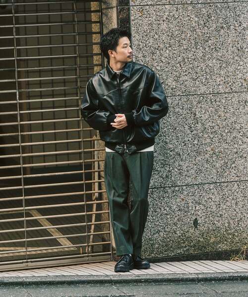 417 EDIFICE（フォーワンセブンエディフィス）の「”4WAYストレッチ”  オーセンティック２タックパンツ（スラックス・メンズ・ブラック/カーキ/ネイビー/ブラウン・LARGE/MEDIUM/SMALL）」の6枚目の写真