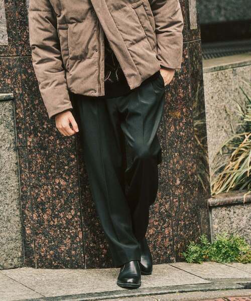 417 EDIFICE（フォーワンセブンエディフィス）の「”4WAYストレッチ”  オーセンティック２タックパンツ（スラックス・メンズ・ブラック/カーキ/ネイビー/ブラウン・LARGE/MEDIUM/SMALL）」の9枚目の写真