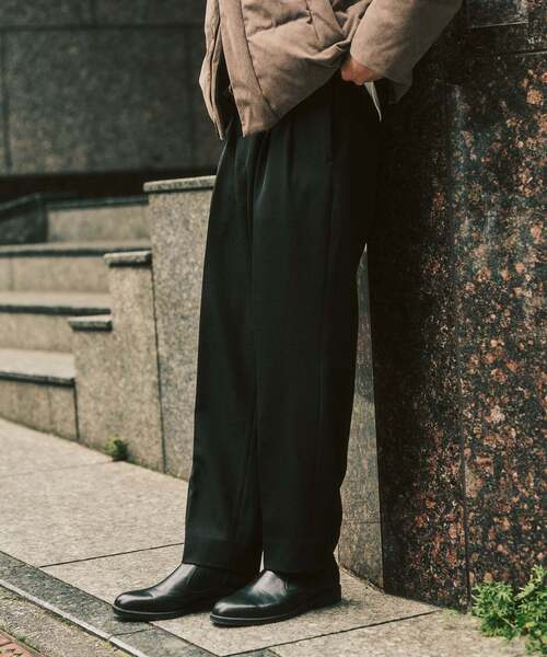 417 EDIFICE（フォーワンセブンエディフィス）の「”4WAYストレッチ”  オーセンティック２タックパンツ（スラックス・メンズ・ブラック/カーキ/ネイビー/ブラウン・LARGE/MEDIUM/SMALL）」の10枚目の写真