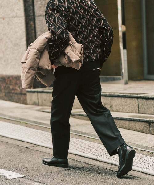 417 EDIFICE（フォーワンセブンエディフィス）の「”4WAYストレッチ”  オーセンティック２タックパンツ（スラックス・メンズ・ブラック/カーキ/ネイビー/ブラウン・LARGE/MEDIUM/SMALL）」の13枚目の写真