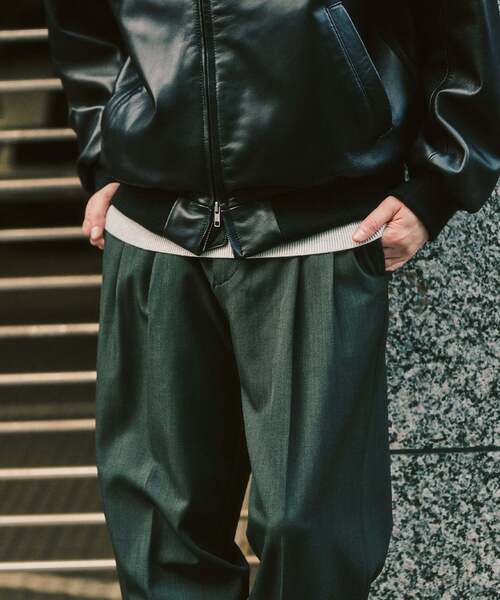 セール】”4WAYストレッチ” オーセンティック2タックパンツ