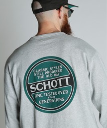 Schott/ショット/LS CIRCLE LOGO T-SHIRT/サークルロゴ ロンT