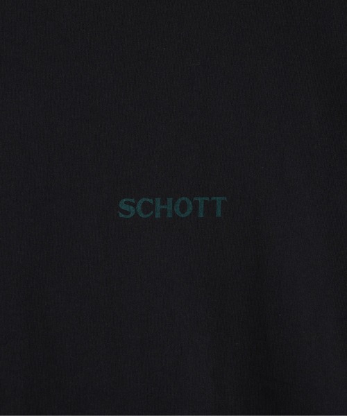 Schott（ショット）の「Schott/ショット/LS CIRCLE LOGO T-SHIRT/サークルロゴ ロンT（Tシャツ/カットソー・メンズ・グレー/ホワイト/ブラック・2XL/XL/L/M）」の21枚目の写真