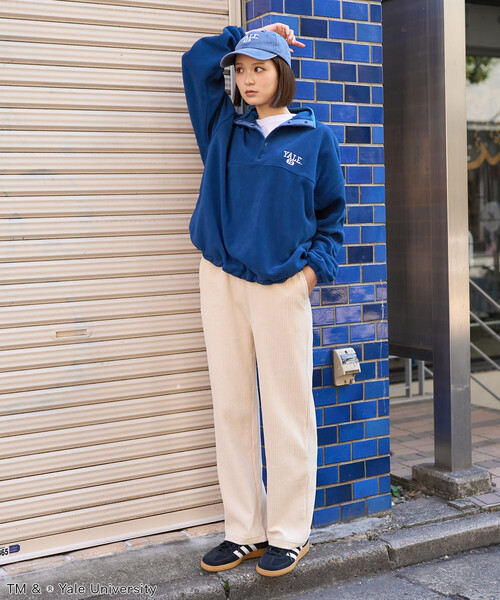 FREAK'S STORE（フリークスストア）の「カレッジロゴ フリース スナッププルオーバー/アノラック＜セットアップ対応＞（その他トップス・レディース・ネイビー/チャコール/レッド・ﾌﾘ-）」の7枚目の写真