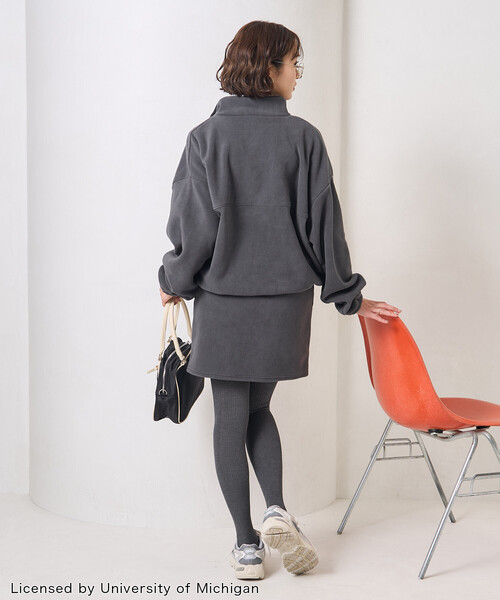 FREAK'S STORE（フリークスストア）の「カレッジロゴ フリース スナッププルオーバー/アノラック＜セットアップ対応＞（その他トップス・レディース・ネイビー/チャコール/レッド・ﾌﾘ-）」の18枚目の写真