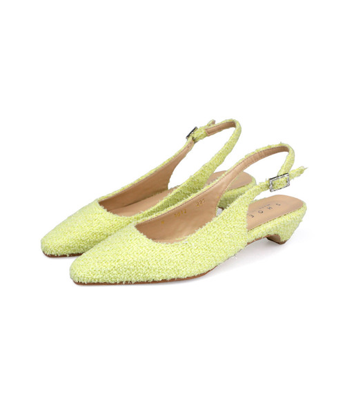 SHOEHI(シューハイ)の「セレナグリッターツイードローヒール H3012 (5カラー)(サンダル・レディース・スカイブルー/ブラック/ラベンダー/Beige/LIME・22.5cm/23cm/23.5cm/24cm/24.5cm/25cm)」の3枚目の写真