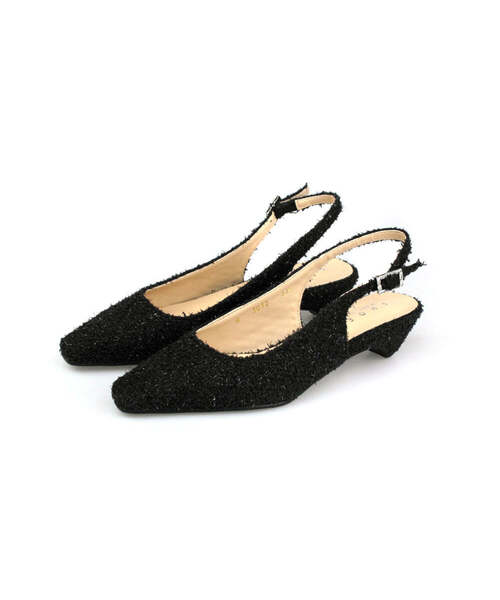 SHOEHI(シューハイ)の「セレナグリッターツイードローヒール H3012 (5カラー)(サンダル・レディース・スカイブルー/ブラック/ラベンダー/Beige/LIME・22.5cm/23cm/23.5cm/24cm/24.5cm/25cm)」の1枚目の写真